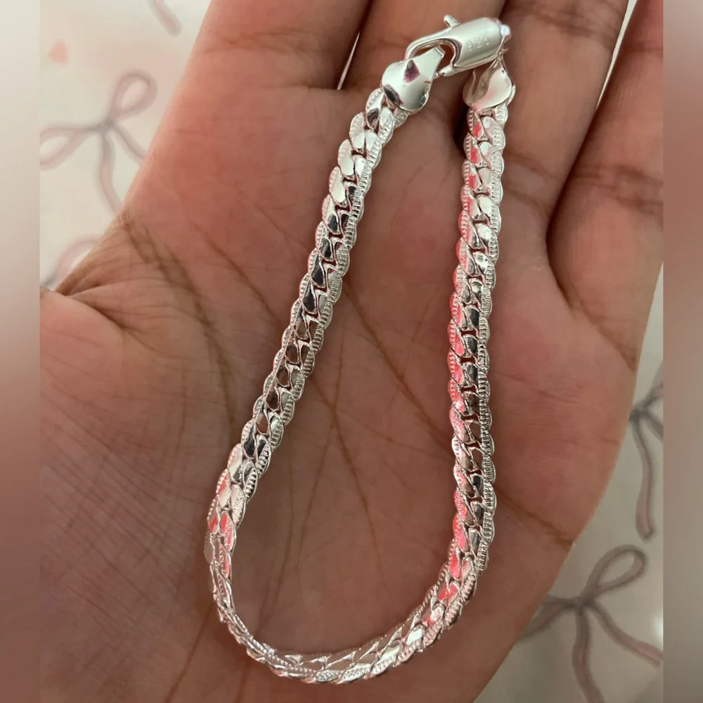 Sterling Silver 925 bracelet Chain -NEW